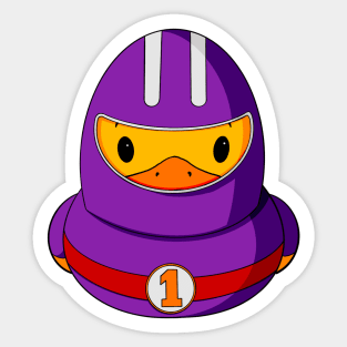 Car Driver Rubber Duck Sticker